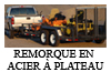remorque en acier à plateau